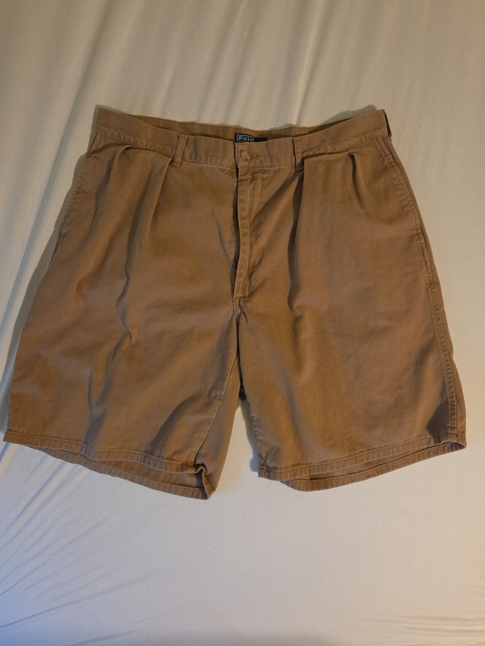 Polo by Ralph Lauren Tan Flat-Front Men’s Shorts- 36 Waist